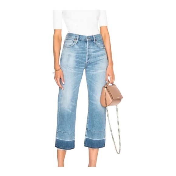 Citizens of Humanity Cora Crop Jeans with Undone Hem - Picture 10 of 10